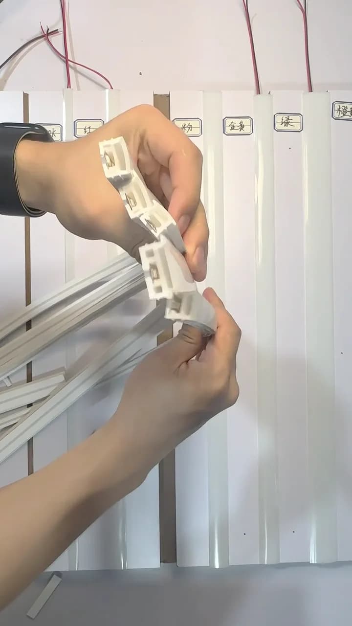 Frame from the solderless front-emitting silicone led strip video