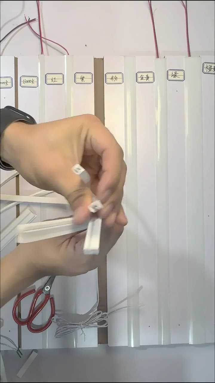 Frame from the solderless side-emitting silicone led strip video