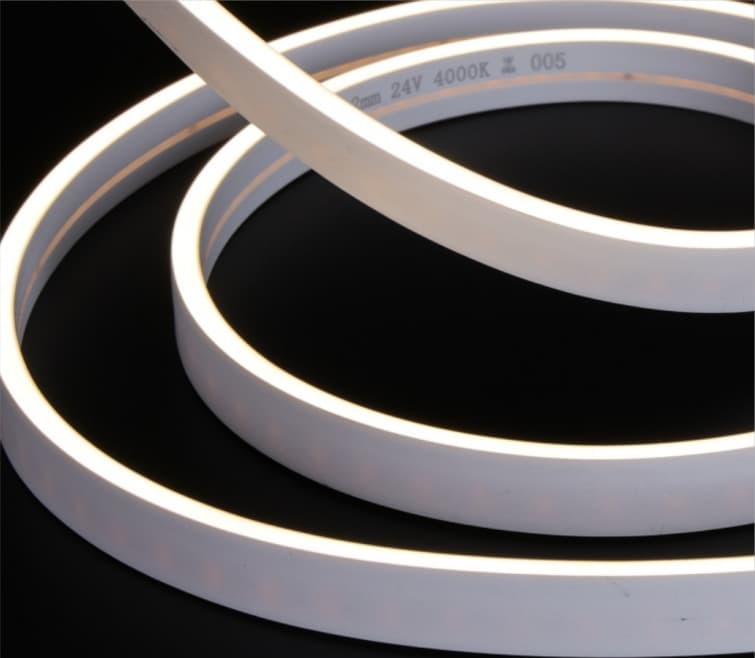 Source-confirmed side-emitting silicone LED strip