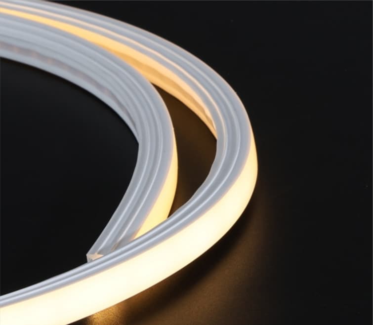 Close-up of a solderless LED strip connection