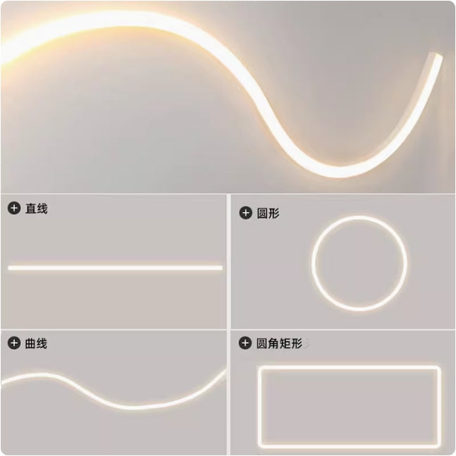 No-Thread Silicone LED Channel Cover | Snap-In Silicone Diffuser