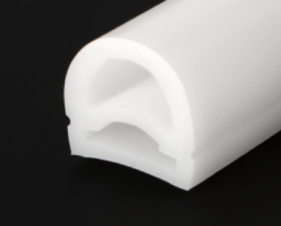 D-profile tube D15 × 13 · Empty silicone tubing only · LED strip not included
