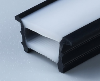 White-face cover with black edges 16 × 10 mm · Product photo