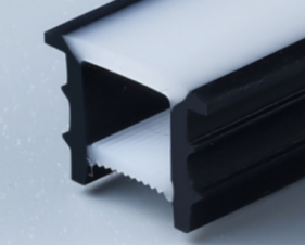 White-face cover with black edges 16 × 16 mm · Product photo