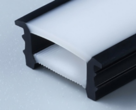 White-face cover with black edges 20 × 10 mm · Product photo