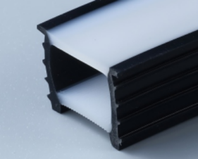 White-face cover with black edges 20 × 20 mm · Product photo