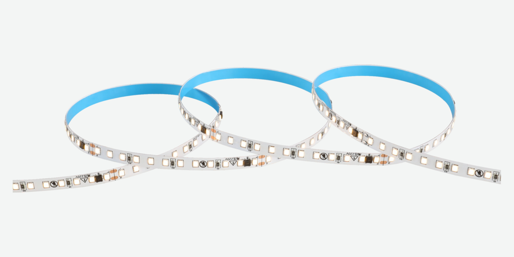 8 mm SMD 2835 220V high-voltage LED Strip · 120 LEDs/m · 10 W/m, 220V high voltage — product photograph