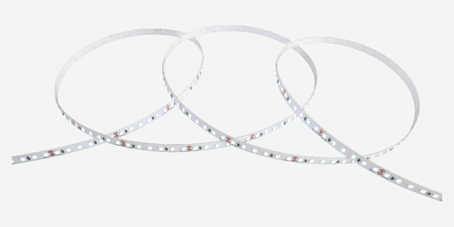 8 mm SMD 2835 Single-color LED Strip · 120 LEDs/m · 7 W/m, 35105 copper PI PCB — product photograph