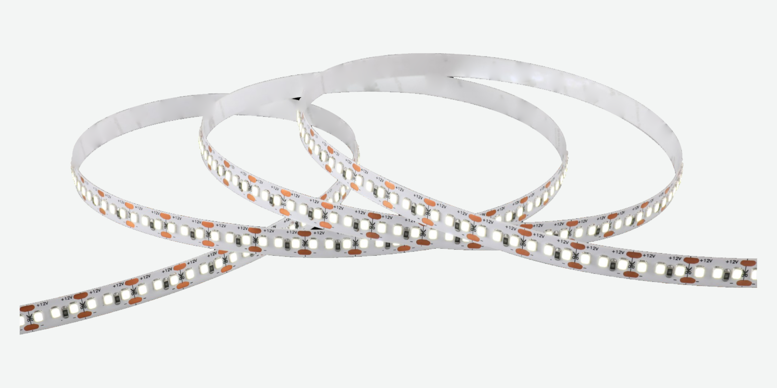 8 mm SMD 2835 Single-color LED Strip · 180 LEDs/m · 14 W/m, 180-LED 1850 copper PCB — product photograph