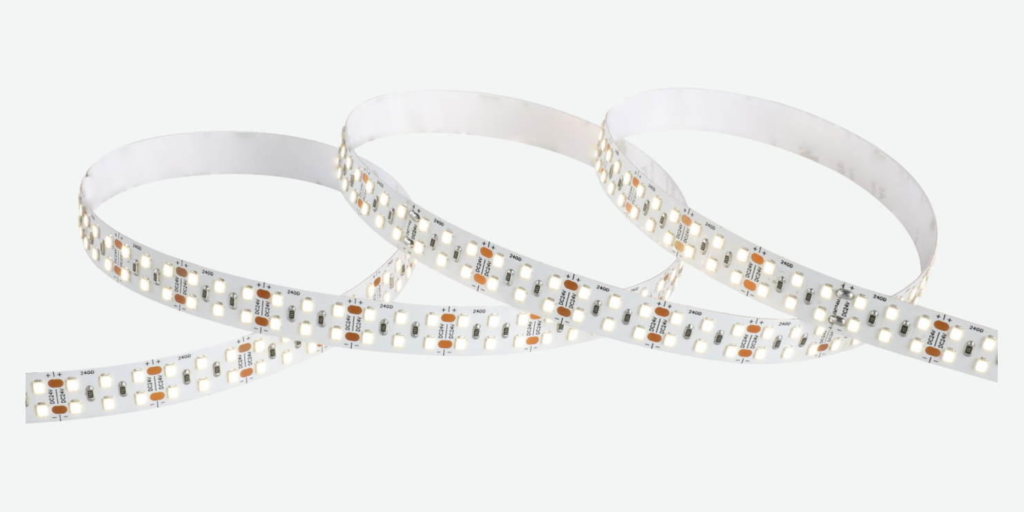15 mm SMD 2835 Single-color LED Strip · 240 LEDs/m · 20 W/m, 240-LED double row — product photograph